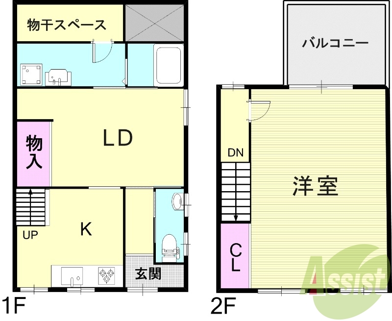 1階の間取り図