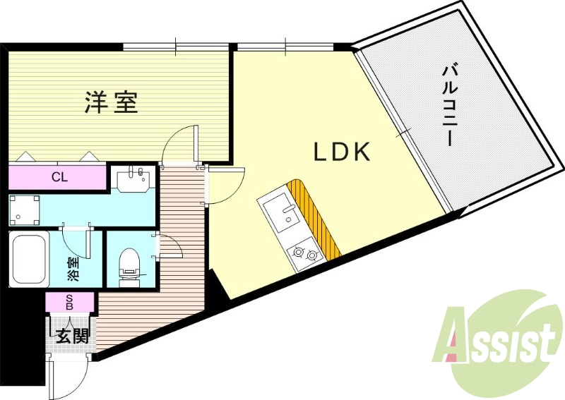 1階の間取り図