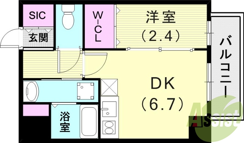 8階の間取り図