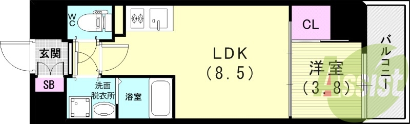 6階の間取り図