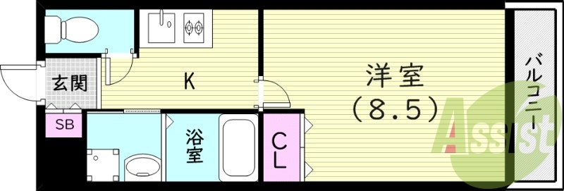 2階の間取り図