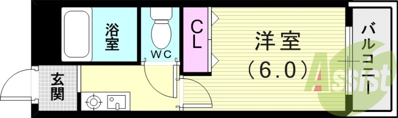 2階の間取り図