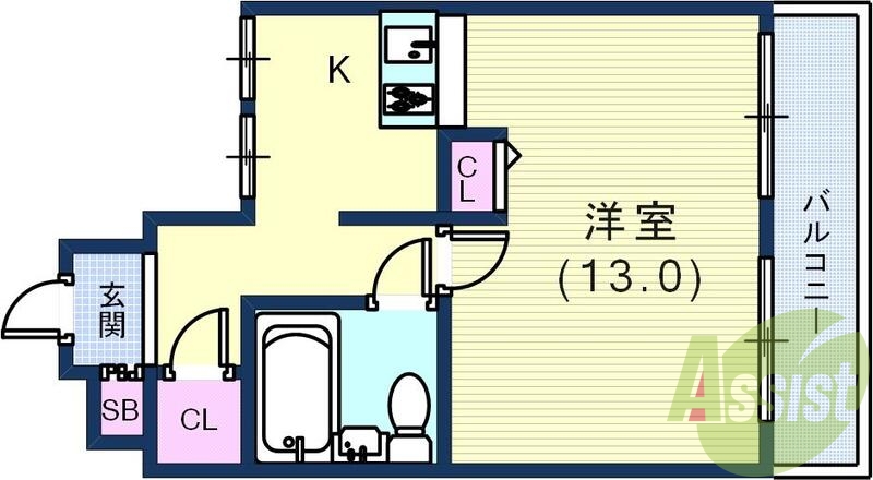 4階の間取り図
