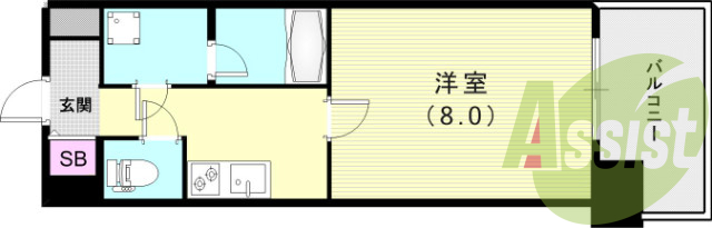 2階の間取り図