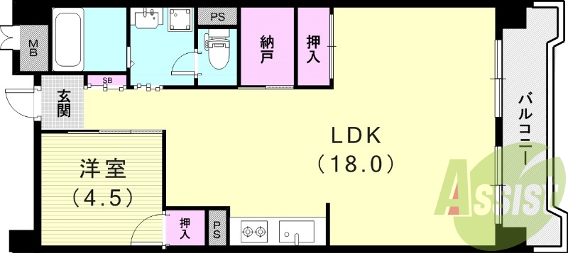 7階の間取り図