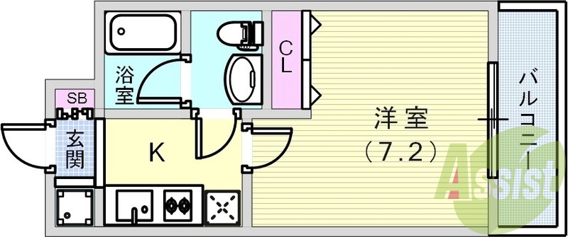 7階の間取り図