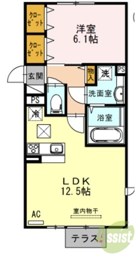 1階の間取り図
