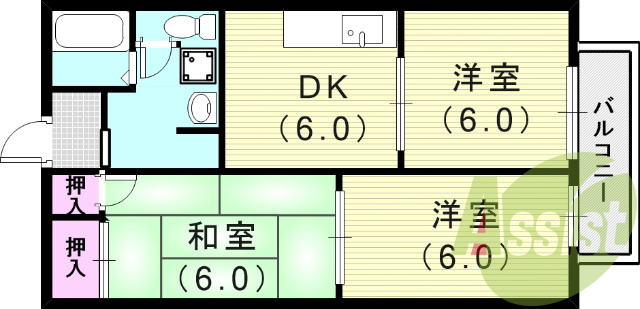 1階の間取り図