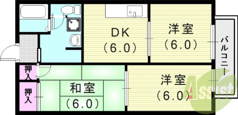 2階の間取り図