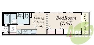 バストイレがセパレート、独立洗面所のある使い易い間取りです。