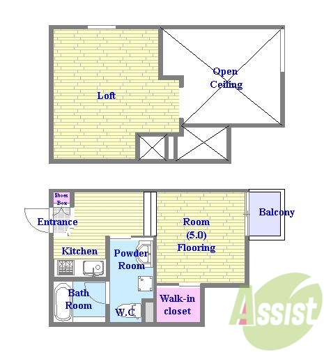 1階の間取り図