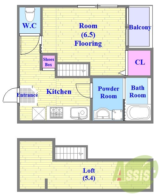 1階の間取り図