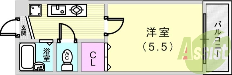 1階の間取り図