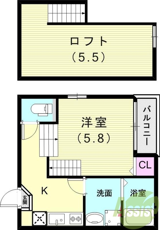 1階の間取り図