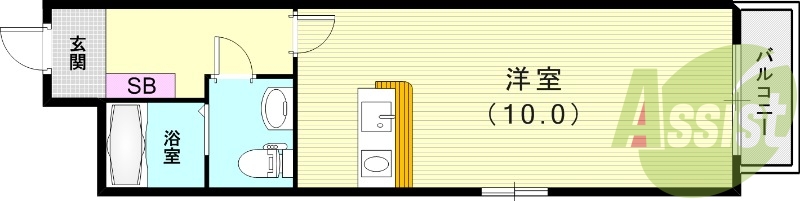 4階の間取り図