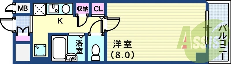 4階の間取り図