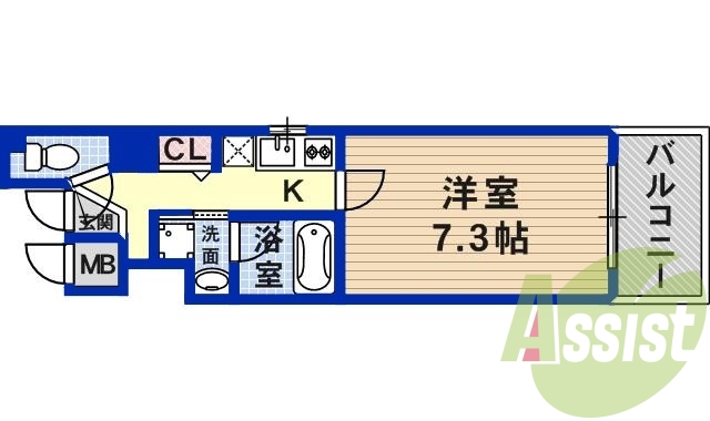6階の間取り図