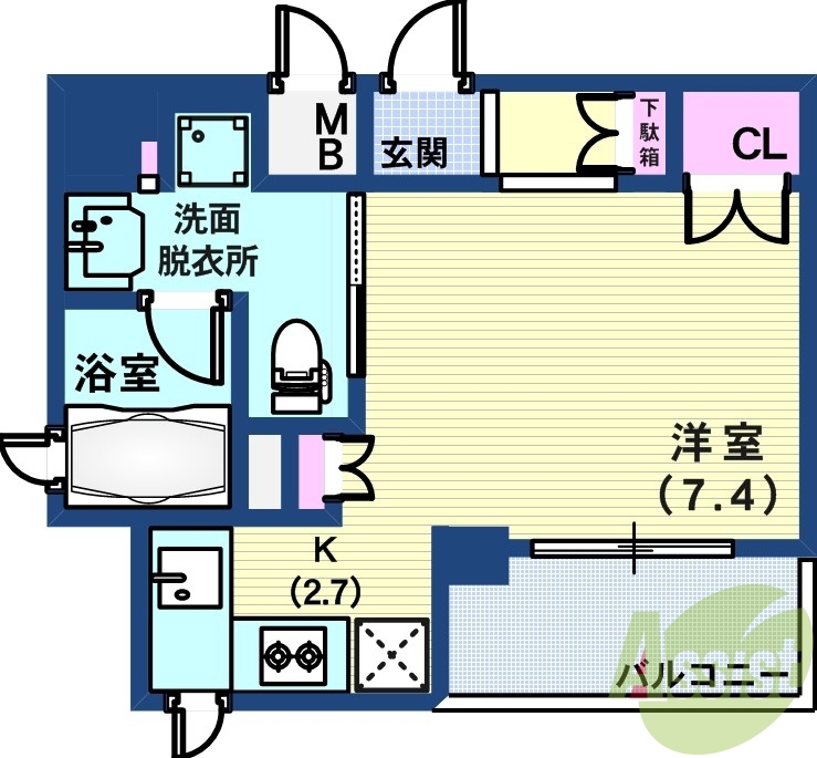 6階の間取り図