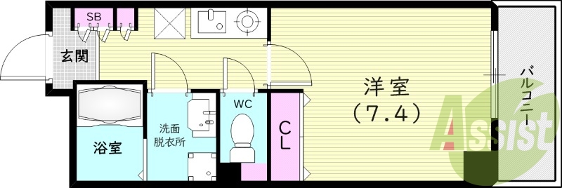9階の間取り図