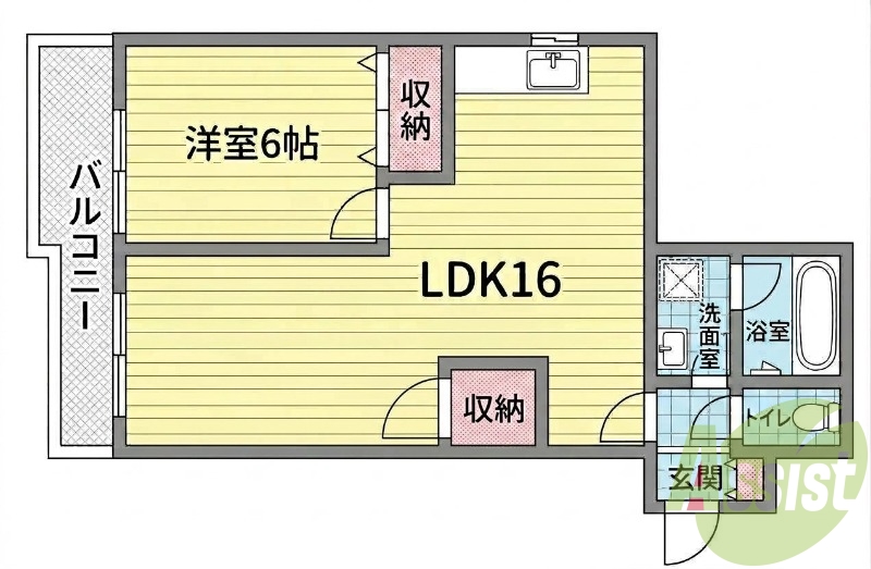 1階の間取り図