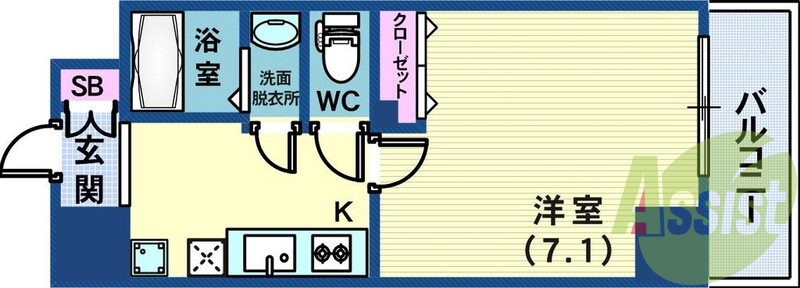 8階の間取り図