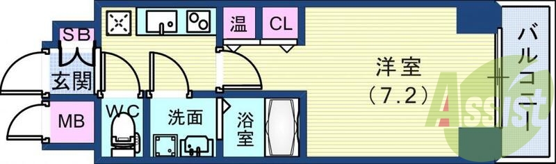広め1Ｋのお部屋です♪