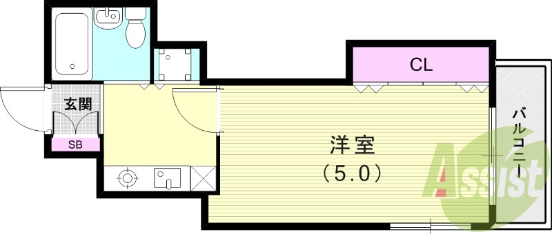 5階の間取り図