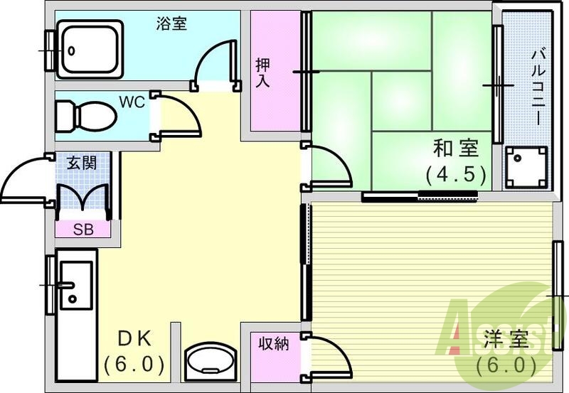 静閑で、豊かな暮らしの環境に恵まれています