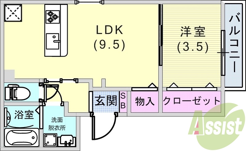 3階の間取り図