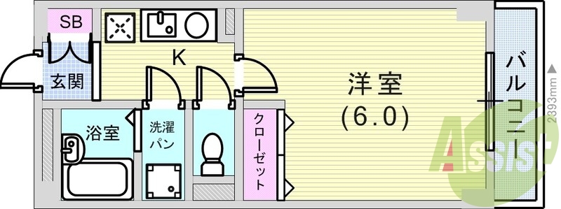 定番のすてきな間取ですね。