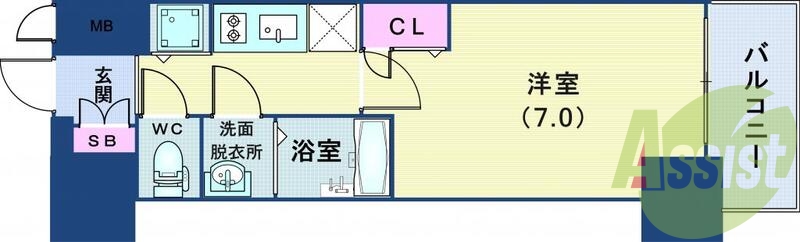9階の間取り図