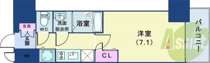 9階の間取り図