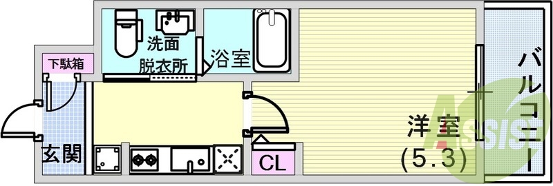 7階の間取り図