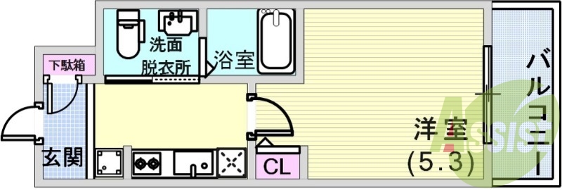 7階の間取り図