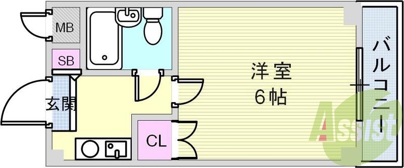 4階の間取り図