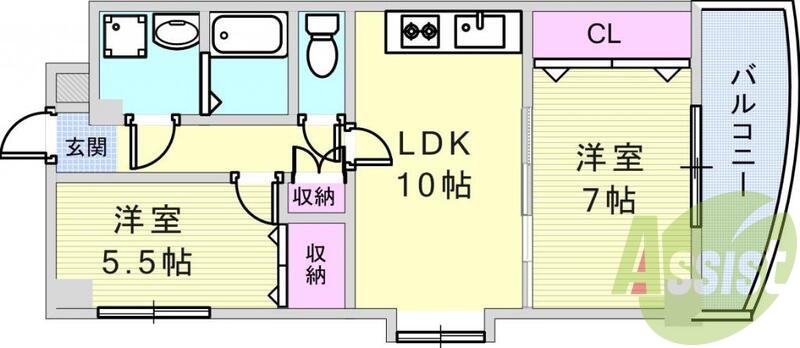 3階の間取り図
