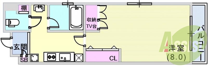 6階の間取り図