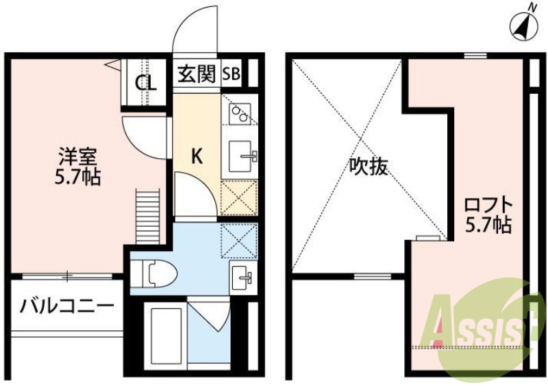 1階の間取り図