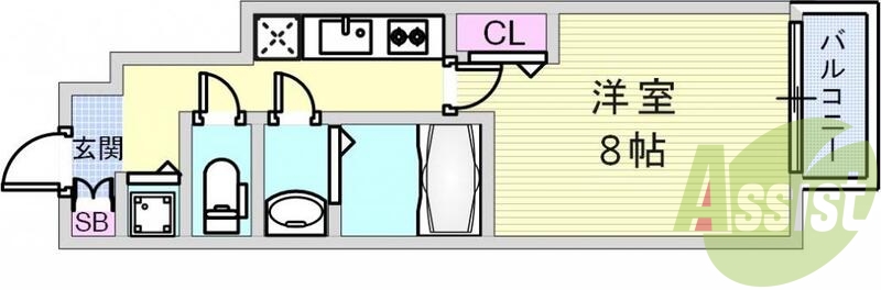 1階の間取り図