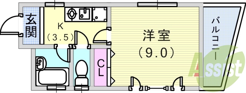 2階の間取り図