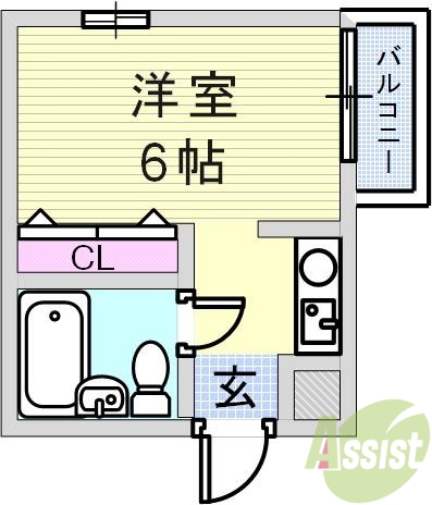 2階の間取り図