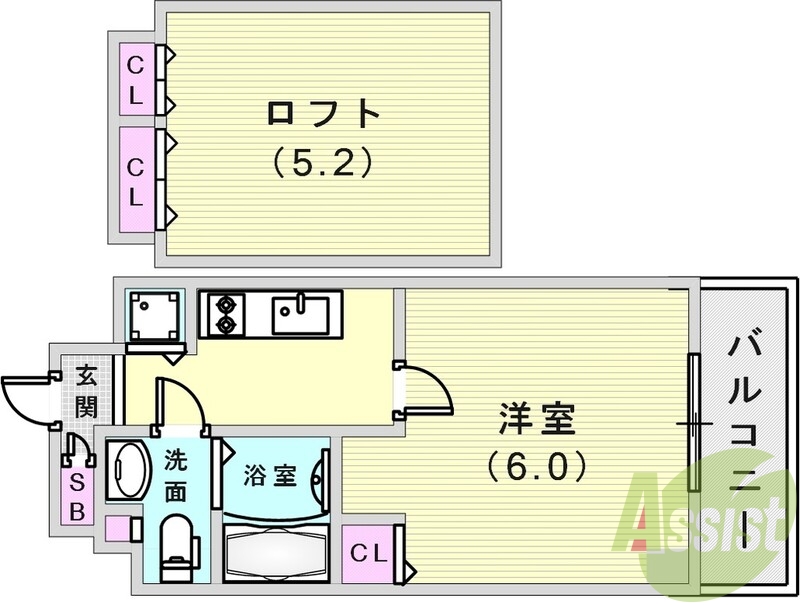 ロフト付きが魅力ですね。