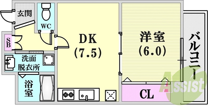 5階の間取り図