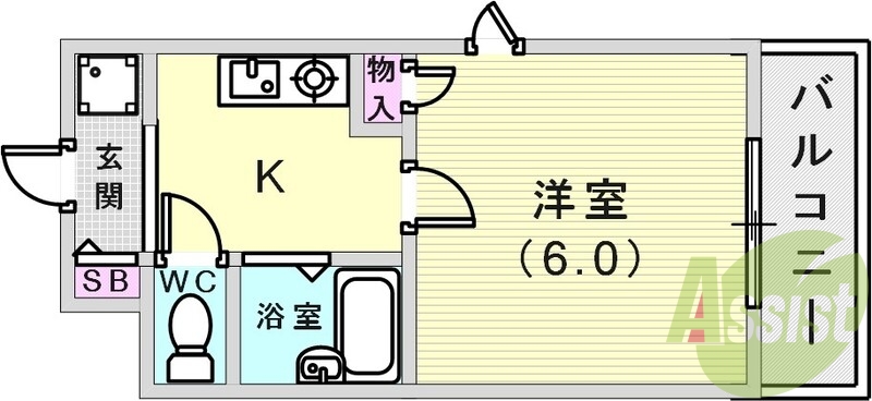 オーソドックスで使いやすい間取りです