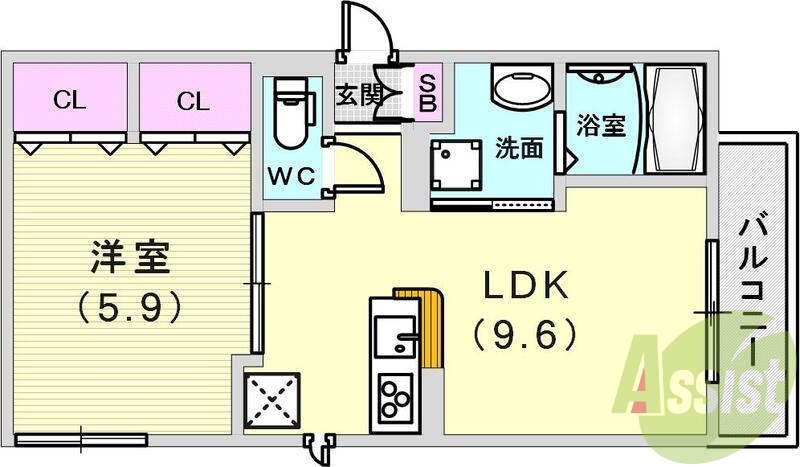 大手ハウスメーカー施工1LDK登場です