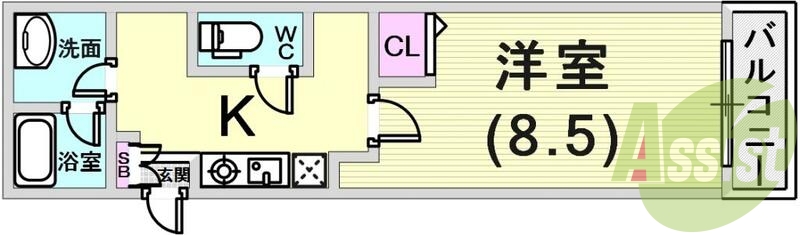 ３点セパレートの１Ｋタイプです