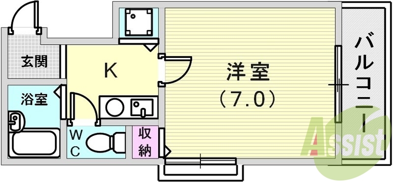 風通しのいいおへやです
