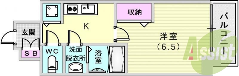 3点セパレートで少し広めの間取です!