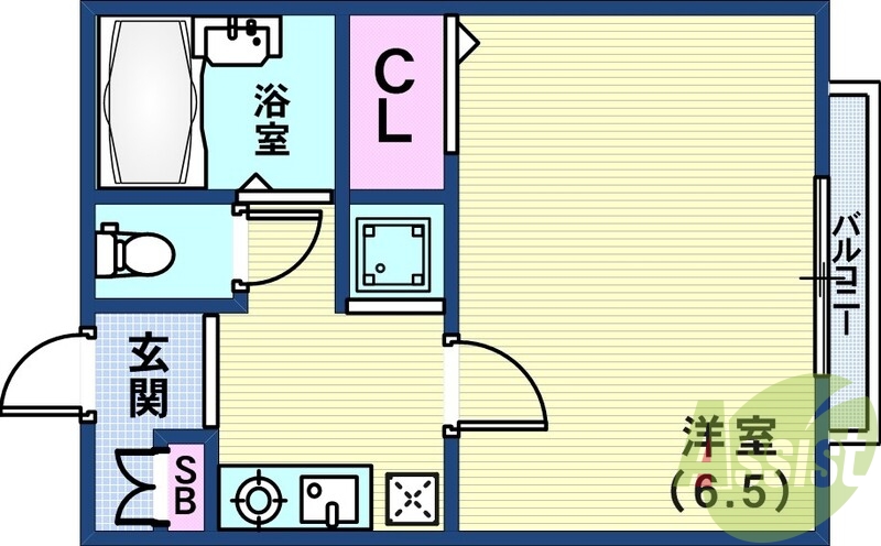 2階の間取り図