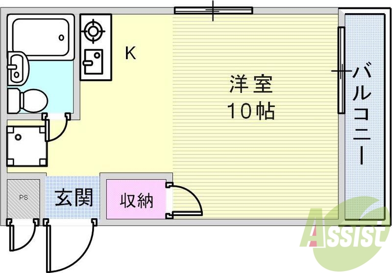 2階の間取り図